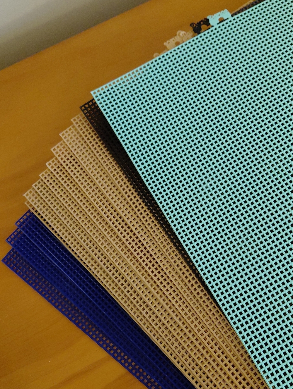 Bundle Of Assorted Colors Plastic Canvas Mesh